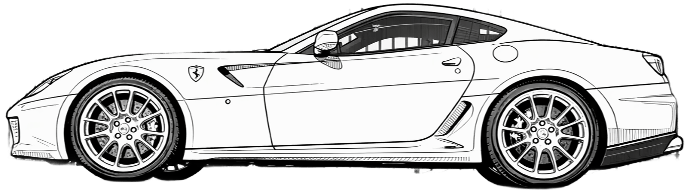 Drawing 599 GTB Fiorano