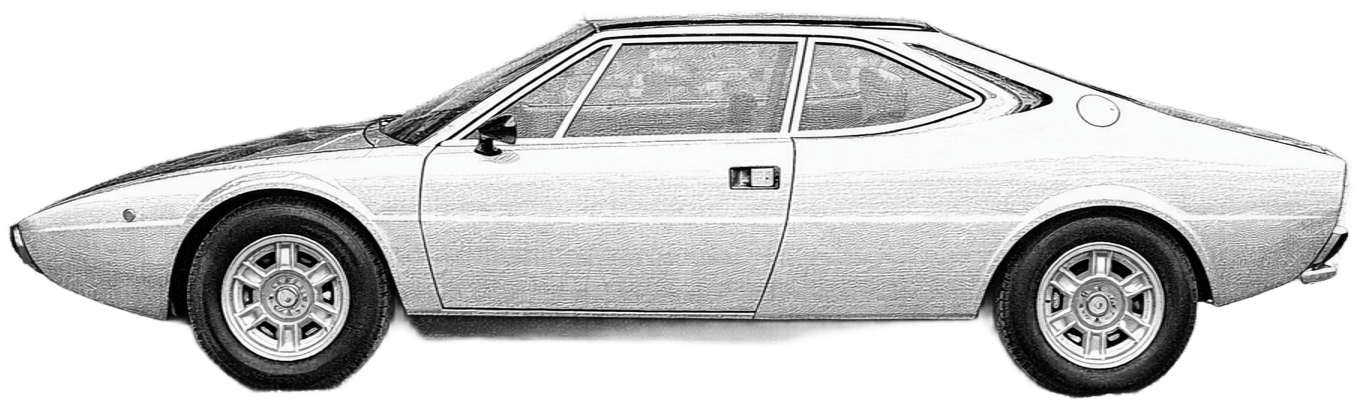 Drawing Dino 208 GT4