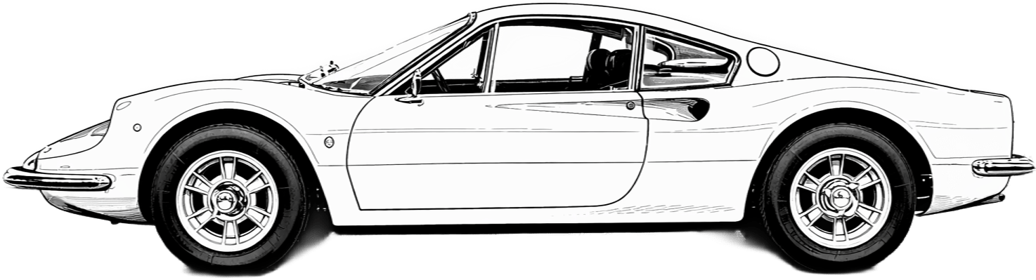 Drawing Dino 246 GT