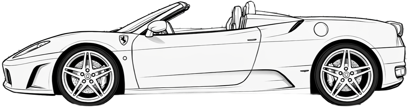 Drawing F430 Spider