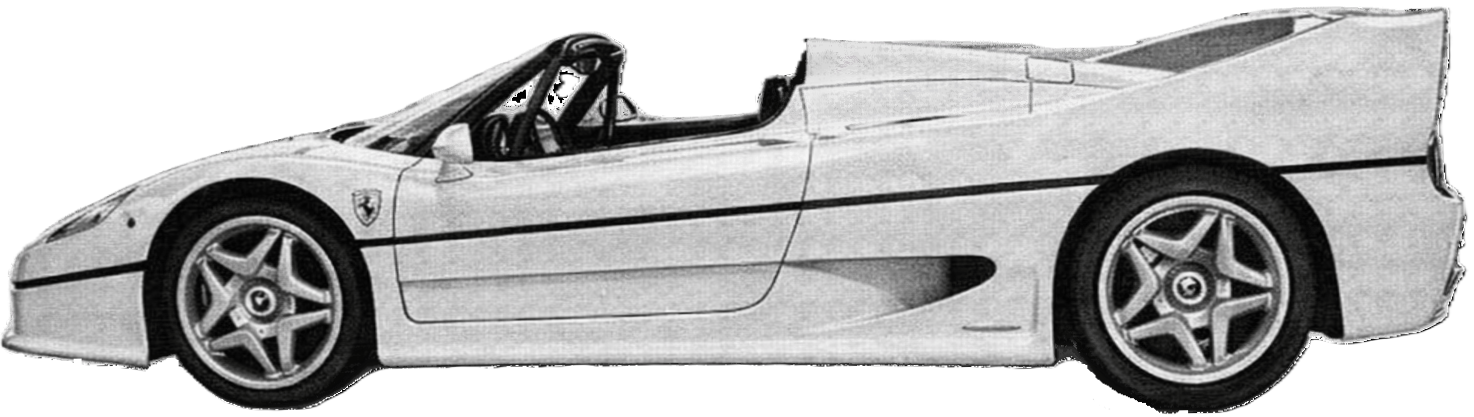 Drawing Ferrari F50