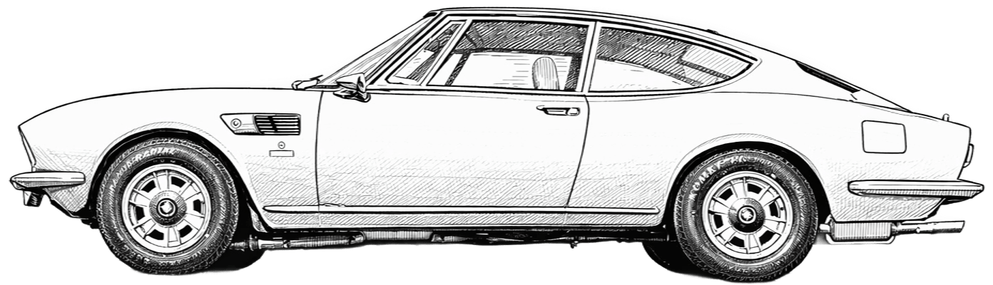 Drawing Fiat Dino 2400