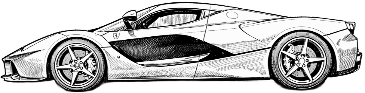 Drawing LaFerrari