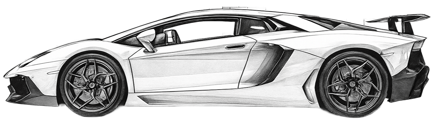 Drawing Lamborghini Aventador LP700-4
