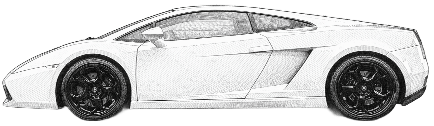 Drawing Lamborghini Gallardo LP500-4