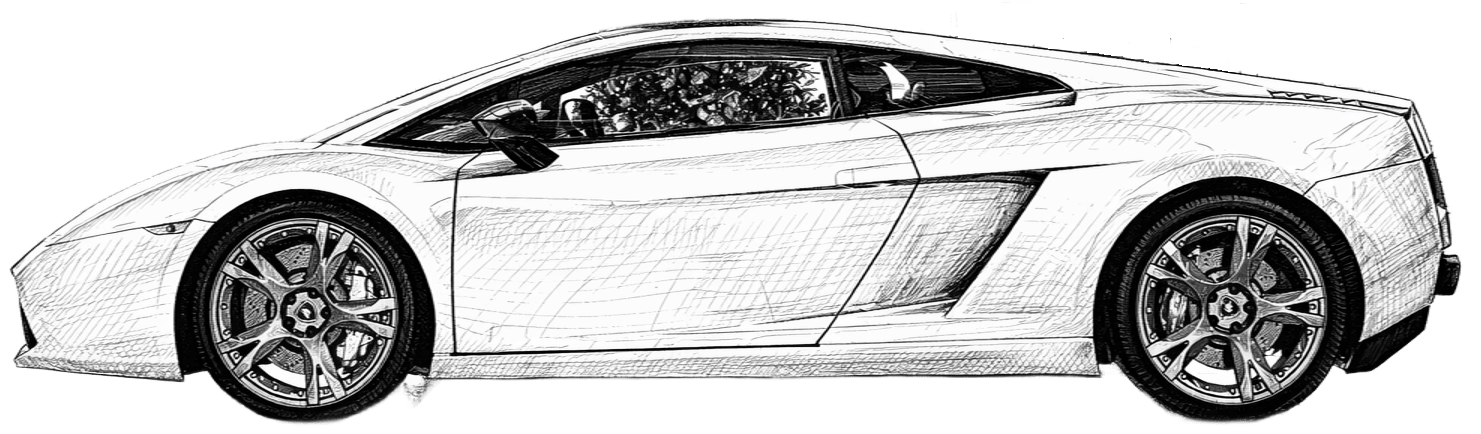 Drawing Lamborghini Gallardo LP520-4