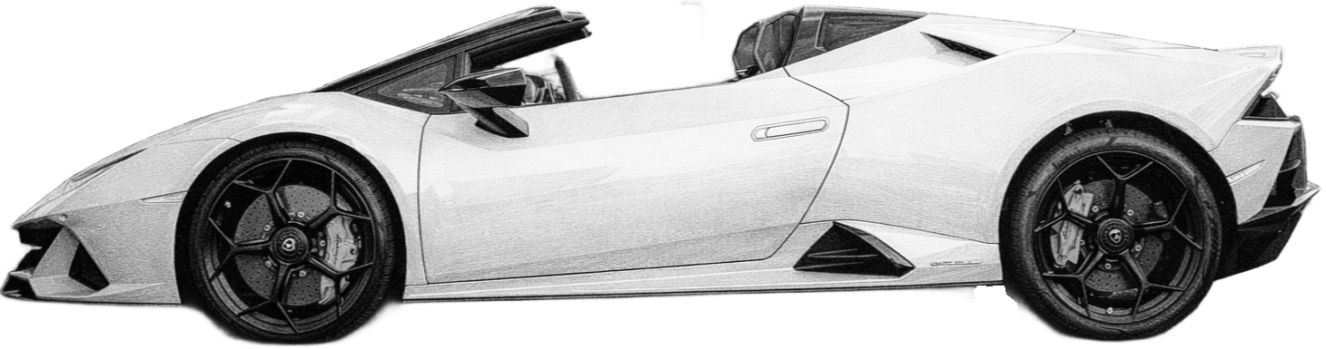 Drawing Lamborghini Huracan Evo Spyder
