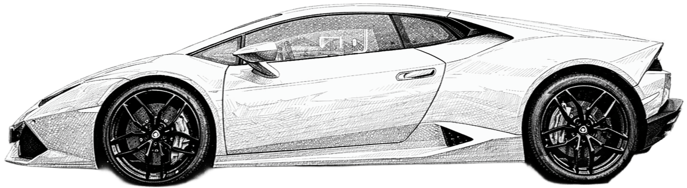 Drawing Lamborghini Huracan LP610-4