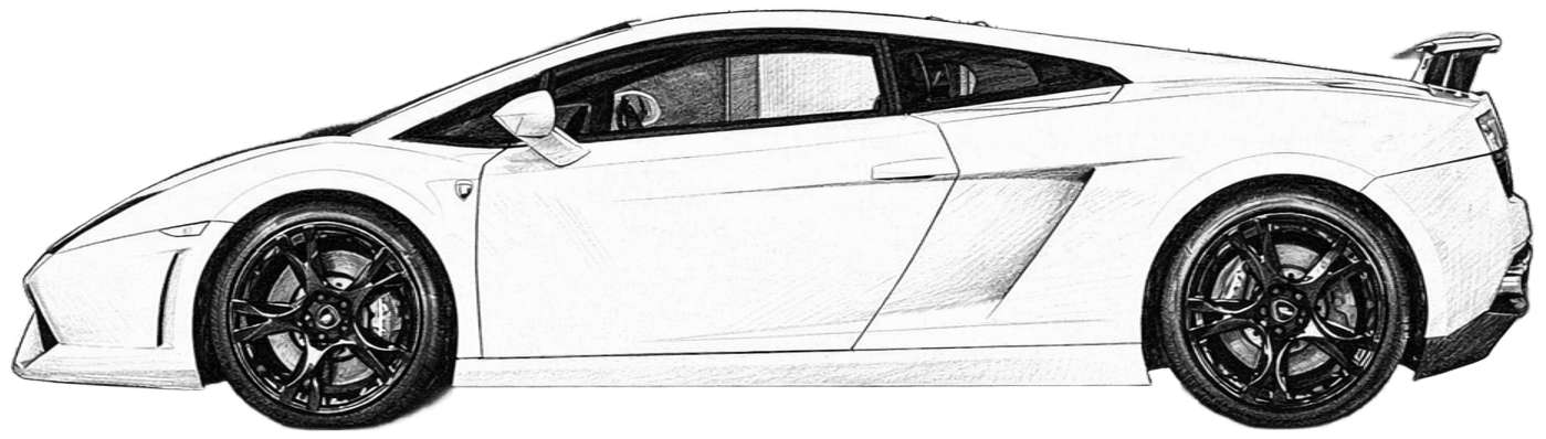 drawing Lamborghini Gallardo LP560-4