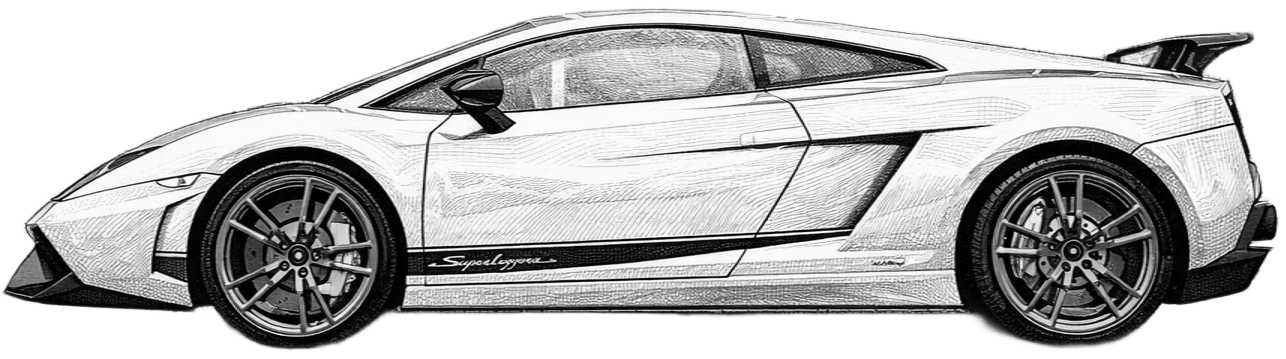 drawing Lamborghini Gallardo LP570-4 Superleggera